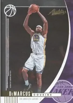 2019-20 Panini Absolute Memorabilia #53 - DeMarcus Cousins - Los Angeles Lakers