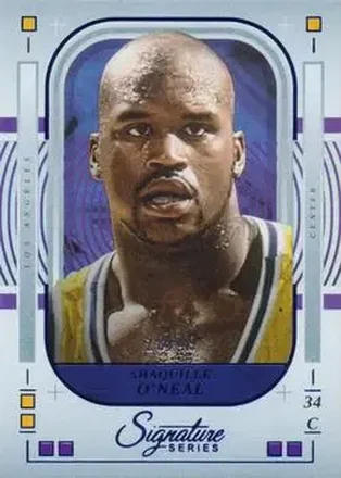 2025-26 Panini Signature Series - Blue #53 - Shaquille O'Neal - Los Angeles Lakers