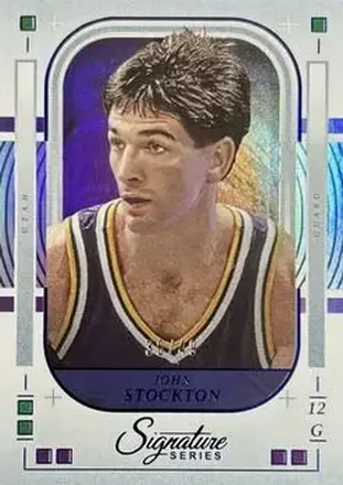 2025-26 Panini Signature Series - Blue #70 - John Stockton - Utah Jazz