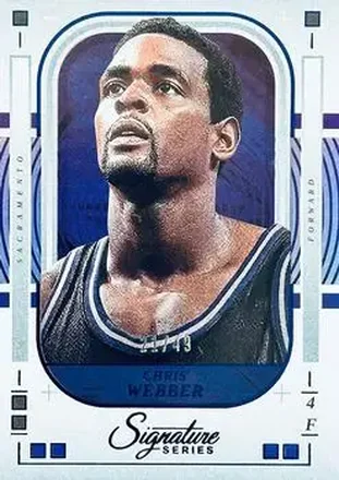 2025-26 Panini Signature Series - Blue #95 - Chris Webber - Sacramento Kings