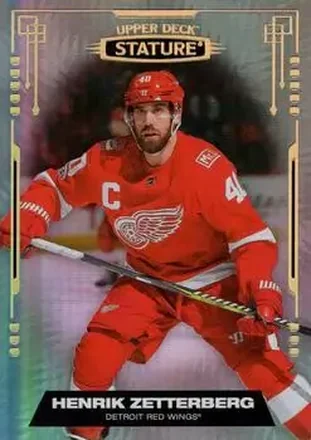 2021-22 Upper Deck Stature #23 - Henrik Zetterberg - Detroit Red Wings