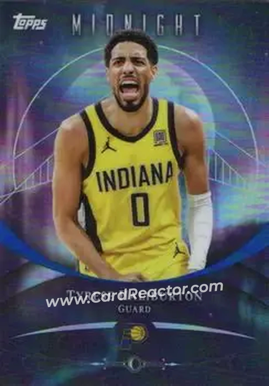 2025-26 Topps Midnight #15 - Tyrese Haliburton - Indiana Pacers - Front