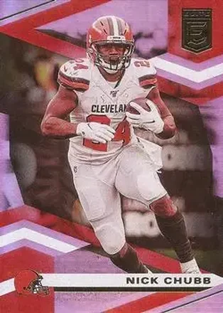 2020 Donruss Elite #25 - Nick Chubb - Cleveland Browns