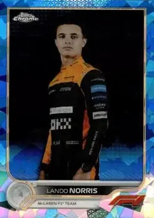 2022 Topps Chrome Sapphire Edition Formula 1 #33 - Lando Norris - McLaren F1