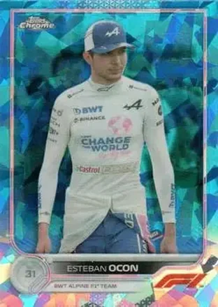 2022 Topps Chrome Sapphire Edition Formula 1 #43 - Esteban Ocon - BWT Alpine F1 Team