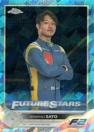 2022 Topps Chrome Sapphire Edition Formula 1 #80 - Marino Sato - Virtuosi Racing F2