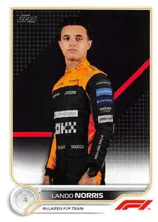 2022 Topps Formula 1 #33 - Lando Norris - McLaren F1