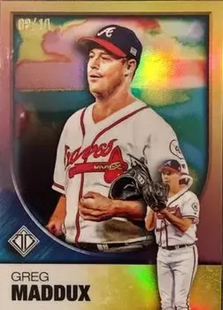 2023 Topps Transcendent Collection - Gold Refractor #95 - Greg Maddux - Atlanta Braves