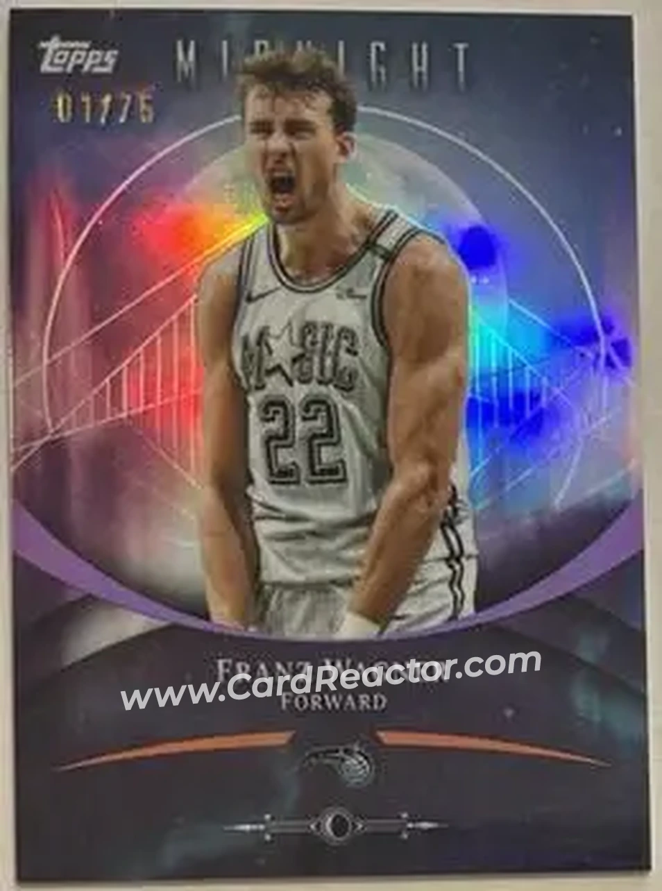 2025-26 Topps Midnight #33 - Franz Wagner - Orlando Magic - Front 2025-26 Topps Midnight #33 - Franz Wagner - Orlando Magic - Front