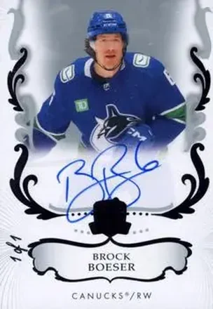 2023-24 Upper Deck The Cup - Black Foil #63 - Brock Boeser - Vancouver Canucks