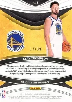 Back of Klay Thompson