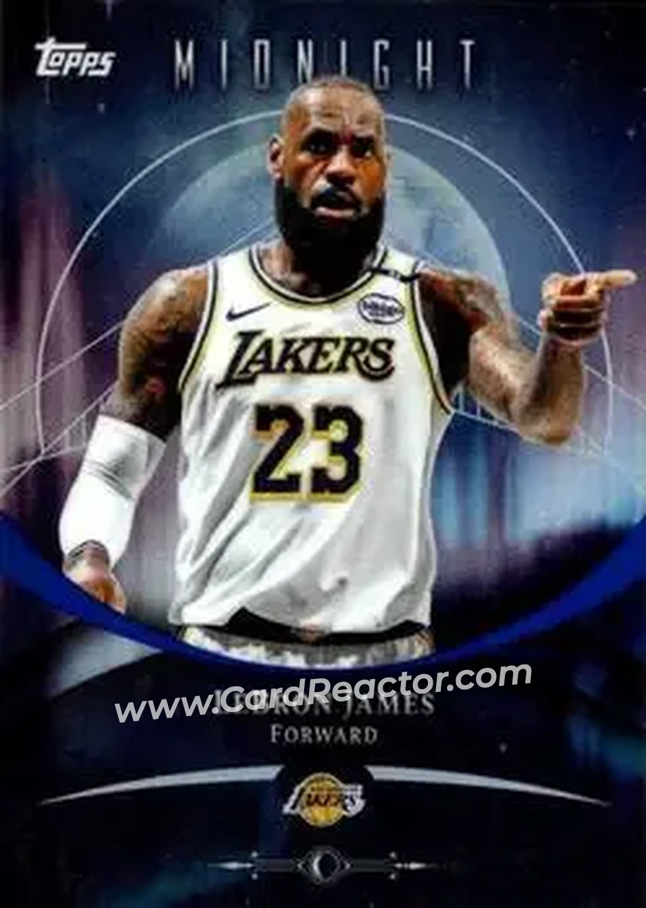 2025-26 Topps Midnight #40 - LeBron James - Los Angeles Lakers - Front