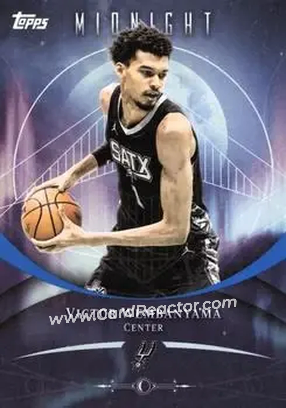 2025-26 Topps Midnight #41 - Victor Wembanyama - San Antonio Spurs - Front