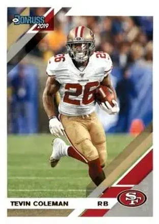 2019 Donruss #20 - Tevin Coleman - San Francisco 49ers