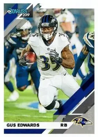 2019 Donruss #26 - Gus Edwards - Baltimore Ravens