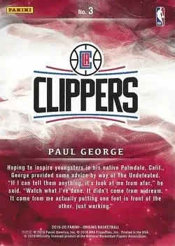 Back of Paul George