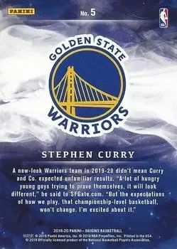 Back of Stephen Curry