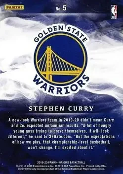 Back of Stephen Curry