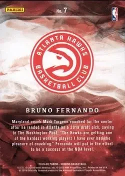Back of Bruno Fernando