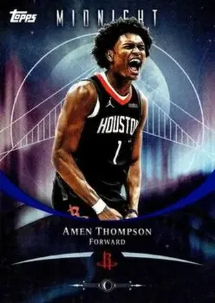 2025-26 Topps Midnight #46 - Amen Thompson - Houston Rockets 2025-26 Topps Midnight #46 - Amen Thompson - Houston Rockets