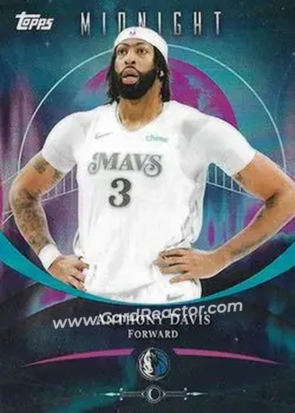 2025-26 Topps Midnight #47 - Anthony Davis - Dallas Mavericks - Front 2025-26 Topps Midnight #47 - Anthony Davis - Dallas Mavericks - Front