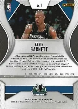 Back of Kevin Garnett