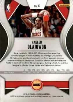 Back of Hakeem Olajuwon
