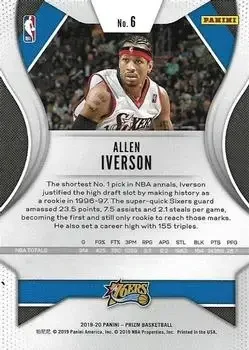 Back of Allen Iverson