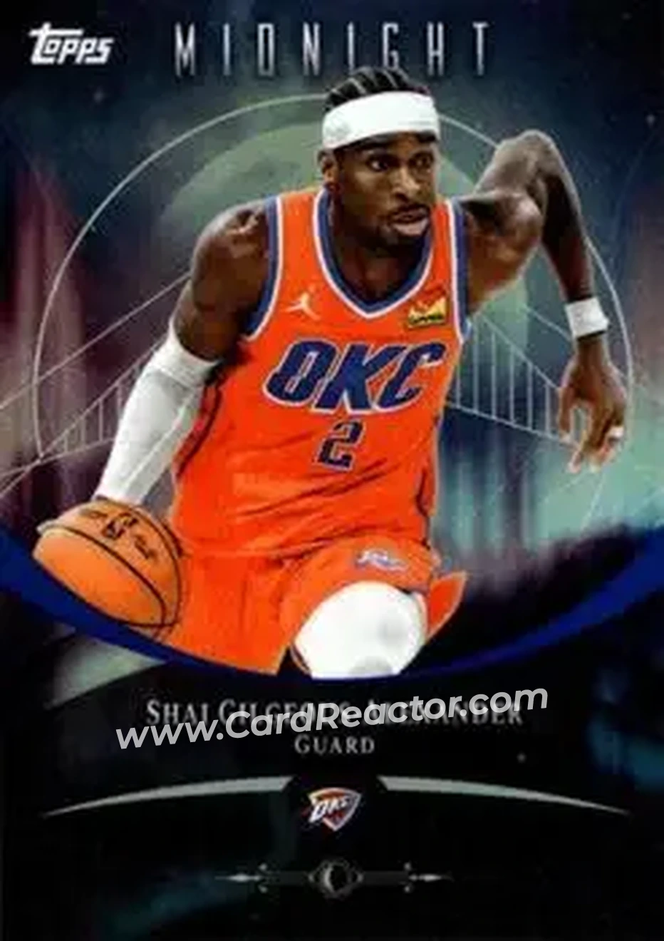 2025-26 Topps Midnight #56 - Shai Gilgeous-Alexander - Oklahoma City Thunder - Front
