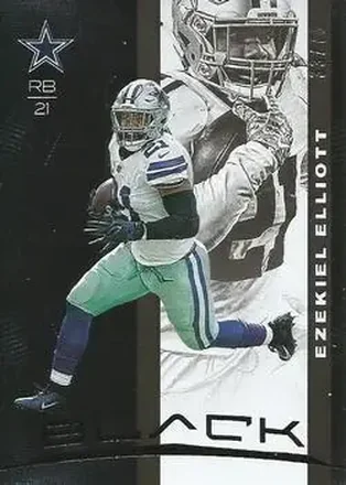2019 Panini Black #4 - Ezekiel Elliott - Dallas Cowboys