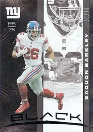 2019 Panini Black #37 - Saquon Barkley - New York Giants