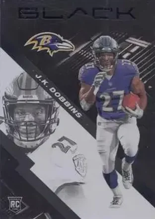 2020 Panini Black #109 - J.K. Dobbins - Baltimore Ravens