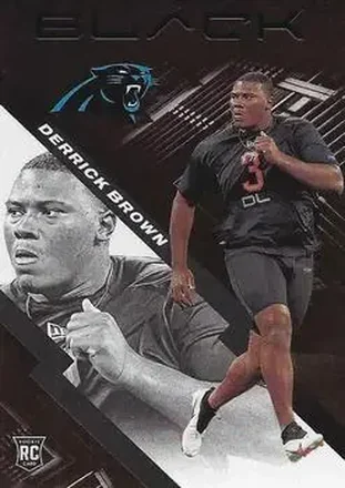 2020 Panini Black #152 - Derrick Brown - Carolina Panthers