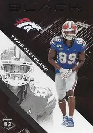 2020 Panini Black #196 - Tyrie Cleveland - Denver Broncos