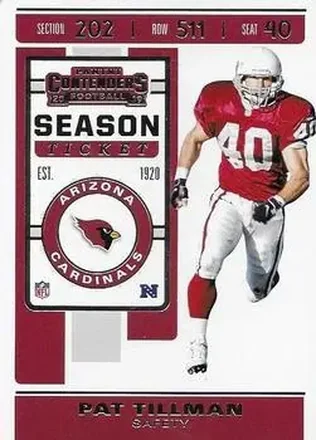 2019 Panini Contenders #1 - Pat Tillman - Arizona Cardinals