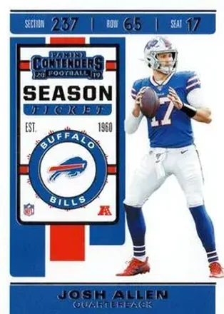 2019 Panini Contenders #3 - Josh Allen - Buffalo Bills