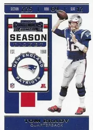 2019 Panini Contenders #9 - Tom Brady - New England Patriots