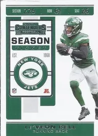 2019 Panini Contenders #13 - Le'Veon Bell - New York Jets