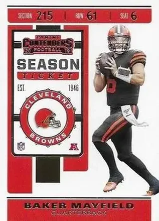 2019 Panini Contenders #18 - Baker Mayfield - Cleveland Browns