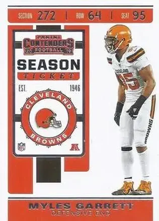 2019 Panini Contenders #19 - Myles Garrett - Cleveland Browns