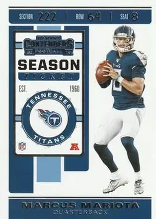 2019 Panini Contenders #27 - Marcus Mariota - Tennessee Titans