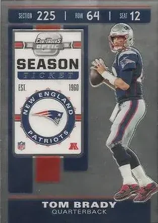 2019 Panini Contenders Optic #8 - Tom Brady - New England Patriots