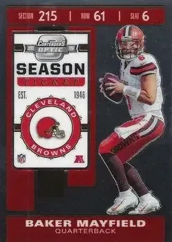 2019 Panini Contenders Optic feature card