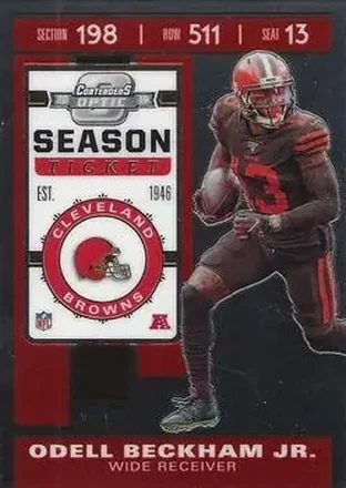 2019 Panini Contenders Optic #19 - Odell Beckham Jr. - Cleveland Browns