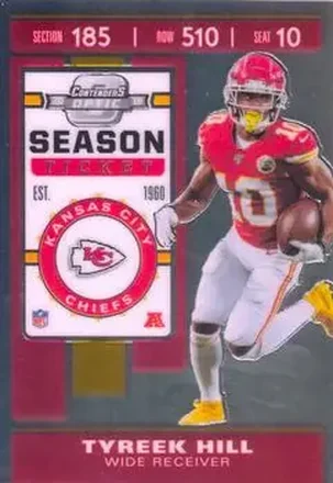 2019 Panini Contenders Optic #36 - Tyreek Hill - Kansas City Chiefs
