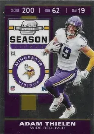 2019 Panini Contenders Optic #58 - Adam Thielen - Minnesota Vikings
