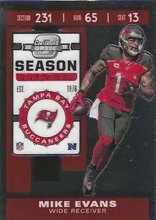 2019 Panini Contenders Optic #75 - Mike Evans - Tampa Bay Buccaneers