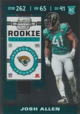 2019 Panini Contenders Optic #97 - Josh Hines-Allen - Jacksonville Jaguars