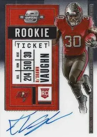 2020 Panini Contenders Optic #128 - Ke'Shawn Vaughn - Tampa Bay Buccaneers