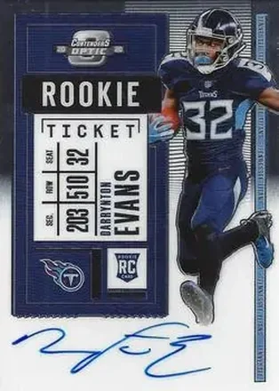 2020 Panini Contenders Optic #133 - Darrynton Evans - Tennessee Titans